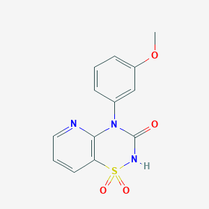 4-(3-methoxyphenyl)-2H-pyrido[2,3-e][1,2,4]thiadiazin-3(4H)-one 1,1-dioxide