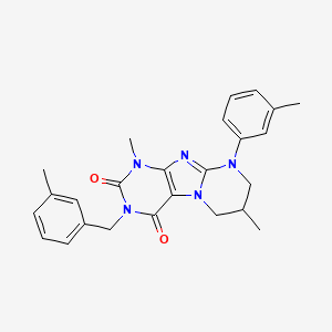 1,7-dimethyl-9-(3-methylphenyl)-3-[(3-methylphenyl)methyl]-7,8-dihydro-6H-purino[7,8-a]pyrimidine-2,4-dione