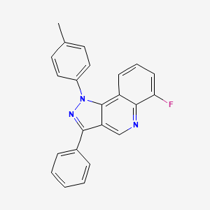 molecular formula C23H16FN3 B2619421 6-fluoro-1-(4-methylphenyl)-3-phenyl-1H-pyrazolo[4,3-c]quinoline CAS No. 932280-32-5