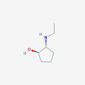 molecular formula C7H15NO B2619425 rac-(1R,2R)-2-(ethylamino)cyclopentan-1-ol CAS No. 1354425-29-8; 1845825-51-5