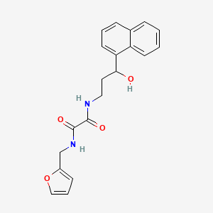 N1-(furan-2-ylmethyl)-N2-(3-hydroxy-3-(naphthalen-1-yl)propyl)oxalamide