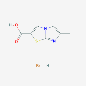 6-Methylimidazo[2,1-b][1,3]thiazole-2-carboxylic acid hydrobromide