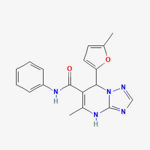 5-methyl-7-(5-methylfuran-2-yl)-N-phenyl-4,7-dihydro-[1,2,4]triazolo[1,5-a]pyrimidine-6-carboxamide