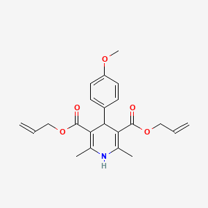 Bis(prop-2-enyl) 4-(4-methoxyphenyl)-2,6-dimethyl-1,4-dihydropyridine-3,5-dicarboxylate