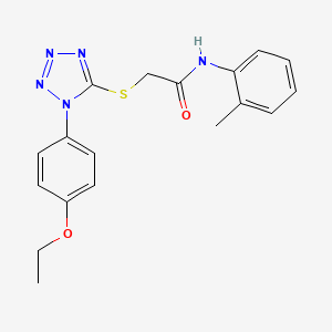 2-((1-(4-ethoxyphenyl)-1H-tetrazol-5-yl)thio)-N-(o-tolyl)acetamide