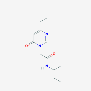 molecular formula C13H21N3O2 B2619465 N-(sec-butyl)-2-(6-oxo-4-propylpyrimidin-1(6H)-yl)acetamide CAS No. 1172839-35-8