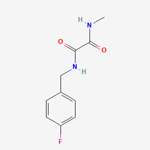 molecular formula C10H11FN2O2 B2619493 N1-(4-fluorobenzyl)-N2-methyloxalamide CAS No. 920162-28-3