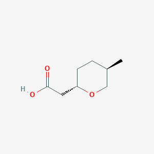 2-[(2S,5R)-5-Methyloxan-2-yl]acetic acid