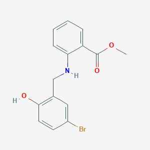 molecular formula C15H14BrNO3 B2619527 Methyl 2-[(5-bromo-2-hydroxybenzyl)amino]benzoate CAS No. 1232778-31-2