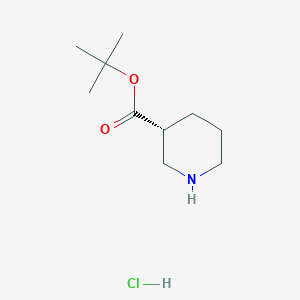 molecular formula C10H20ClNO2 B2619529 tert-Butyl (3R)-piperidine-3-carboxylate hydrochloride CAS No. 2089245-14-5