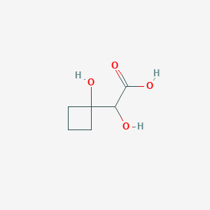 molecular formula C6H10O4 B2619554 alpha,1-Dihydroxycyclobutaneacetic acid CAS No. 119620-24-5
