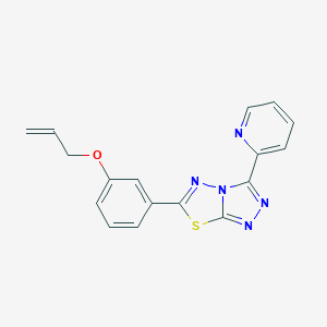 molecular formula C17H13N5OS B261962 allyl 3-[3-(2-pyridinyl)[1,2,4]triazolo[3,4-b][1,3,4]thiadiazol-6-yl]phenyl ether 