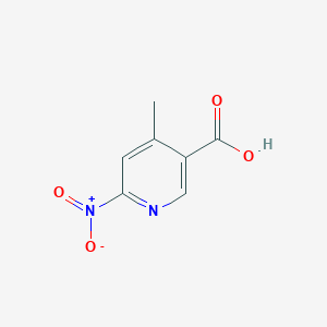 molecular formula C7H6N2O4 B2619652 4-Methyl-6-nitropyridine-3-carboxylic acid CAS No. 60780-86-1