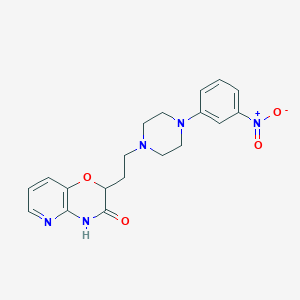 B2619660 2-{2-[4-(3-nitrophenyl)piperazin-1-yl]ethyl}-2H,3H,4H-pyrido[3,2-b][1,4]oxazin-3-one CAS No. 1263386-35-1