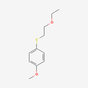 molecular formula C11H16O2S B2619705 4-Methoxyphenyl 2-ethoxyethyl sulfide CAS No. 1609192-52-0