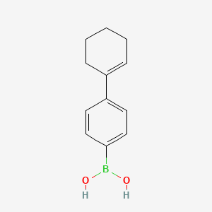 molecular formula C12H15BO2 B2619795 4-(Cyclohex-1-en-1-yl)phenylboronic acid CAS No. 1914060-06-2