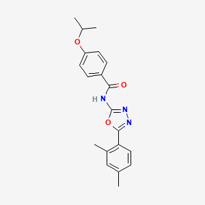 N-(5-(2,4-dimethylphenyl)-1,3,4-oxadiazol-2-yl)-4-isopropoxybenzamide