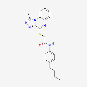 N-(4-butylphenyl)-2-((1-methyl-[1,2,4]triazolo[4,3-a]quinoxalin-4-yl)thio)acetamide