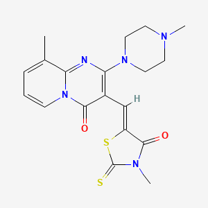 (Z)-3-methyl-5-((9-methyl-2-(4-methylpiperazin-1-yl)-4-oxo-4H-pyrido[1,2-a]pyrimidin-3-yl)methylene)-2-thioxothiazolidin-4-one