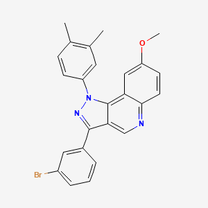 3-(3-bromophenyl)-1-(3,4-dimethylphenyl)-8-methoxy-1H-pyrazolo[4,3-c]quinoline