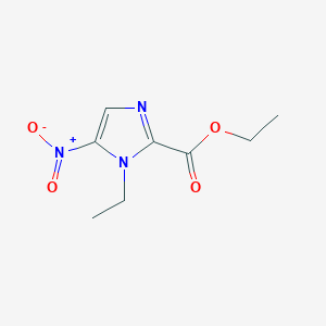 molecular formula C8H11N3O4 B2619842 Ethyl 1-ethyl-5-nitro-1H-imidazole-2-carboxylate CAS No. 683815-49-8