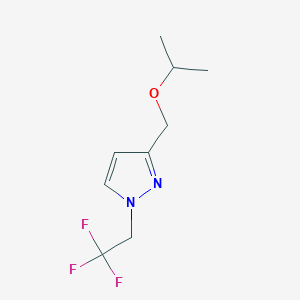 molecular formula C9H13F3N2O B2619872 3-(isopropoxymethyl)-1-(2,2,2-trifluoroethyl)-1H-pyrazole CAS No. 1855951-78-8