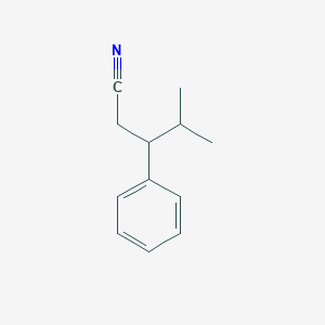 molecular formula C12H15N B2619891 4-methyl-3-phenylpentanenitrile CAS No. 1131-43-7