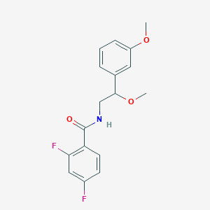molecular formula C17H17F2NO3 B2619902 2,4-difluoro-N-[2-methoxy-2-(3-methoxyphenyl)ethyl]benzamide CAS No. 1797338-96-5