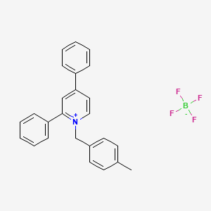 molecular formula C25H22BF4N B2619931 1-[(4-Methylphenyl)methyl]-2,4-diphenylpyridin-1-ium tetrafluoroboranuide CAS No. 80560-87-8