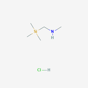molecular formula C5H16ClNSi B2619958 Methyl[(trimethylsilyl)methyl]amine hydrochloride CAS No. 18135-32-5