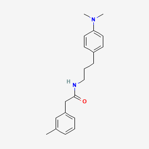 B2619977 N-(3-(4-(dimethylamino)phenyl)propyl)-2-(m-tolyl)acetamide CAS No. 953151-55-8