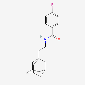 molecular formula C19H24FNO B2619980 N-[2-(ADAMANTAN-1-YL)ETHYL]-4-FLUOROBENZAMIDE CAS No. 433307-25-6