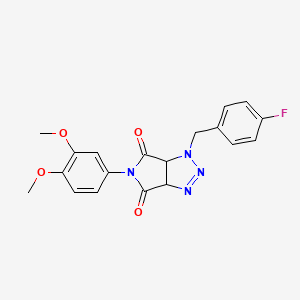 5-(3,4-dimethoxyphenyl)-1-(4-fluorobenzyl)-3a,6a-dihydropyrrolo[3,4-d][1,2,3]triazole-4,6(1H,5H)-dione