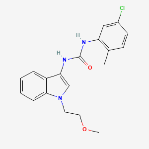 1-(5-chloro-2-methylphenyl)-3-(1-(2-methoxyethyl)-1H-indol-3-yl)urea