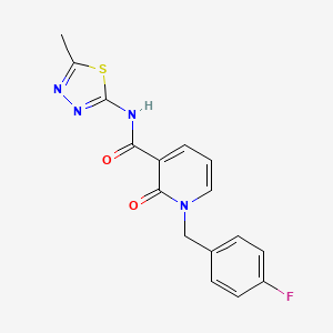 1-(4-fluorobenzyl)-N-(5-methyl-1,3,4-thiadiazol-2-yl)-2-oxo-1,2-dihydropyridine-3-carboxamide