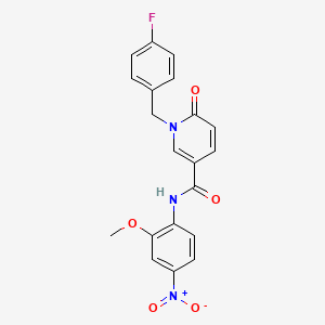 1-(4-fluorobenzyl)-N-(2-methoxy-4-nitrophenyl)-6-oxo-1,6-dihydropyridine-3-carboxamide