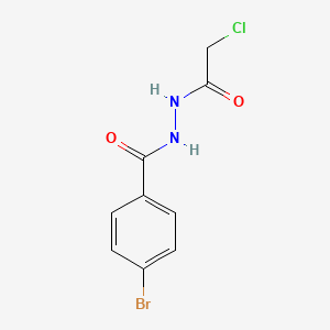 molecular formula C9H8BrClN2O2 B2620049 4-bromo-N'-(2-chloroacetyl)benzohydrazide CAS No. 199938-23-3