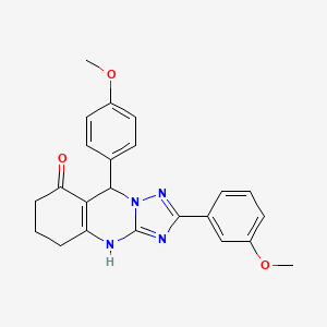 2-(3-methoxyphenyl)-9-(4-methoxyphenyl)-5,6,7,9-tetrahydro-[1,2,4]triazolo[5,1-b]quinazolin-8(4H)-one