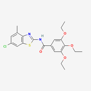 N-(6-chloro-4-methylbenzo[d]thiazol-2-yl)-3,4,5-triethoxybenzamide