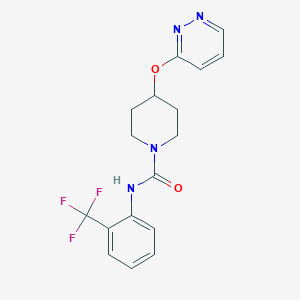 4-(pyridazin-3-yloxy)-N-(2-(trifluoromethyl)phenyl)piperidine-1-carboxamide