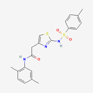 N-(2,5-dimethylphenyl)-2-(2-(4-methylphenylsulfonamido)thiazol-4-yl)acetamide