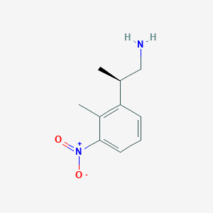 (2R)-2-(2-Methyl-3-nitrophenyl)propan-1-amine