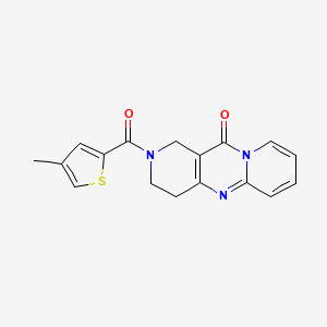 molecular formula C17H15N3O2S B2620171 5-(4-methylthiophene-2-carbonyl)-1,5,9-triazatricyclo[8.4.0.03,8]tetradeca-3(8),9,11,13-tetraen-2-one CAS No. 2034530-38-4