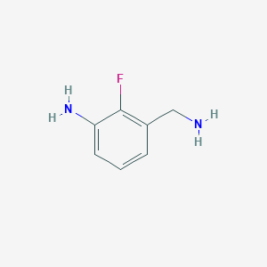molecular formula C7H9FN2 B2620231 3-(Aminomethyl)-2-fluoroaniline CAS No. 946125-80-0