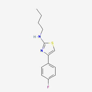 molecular formula C13H15FN2S B2620265 N-butyl-4-(4-fluorophenyl)-1,3-thiazol-2-amine CAS No. 556018-55-4