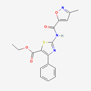 Ethyl 2-(3-methylisoxazole-5-carboxamido)-4-phenylthiazole-5-carboxylate
