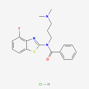 N-(3-(dimethylamino)propyl)-N-(4-fluorobenzo[d]thiazol-2-yl)benzamide hydrochloride