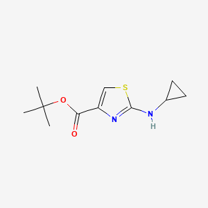 Tert-butyl 2-(cyclopropylamino)-1,3-thiazole-4-carboxylate