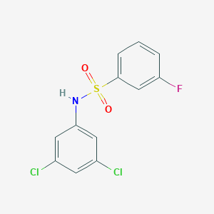 molecular formula C12H8Cl2FNO2S B262036 N-(3,5-dichlorophenyl)-3-fluorobenzenesulfonamide 
