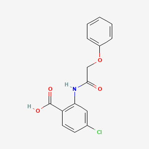 molecular formula C15H12ClNO4 B2620489 4-Chloro-2-(2-phenoxyacetamido)benzoic acid CAS No. 69764-05-2